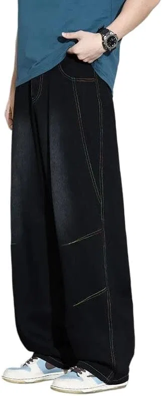 Джинсы свободные Vintage Washed, Black