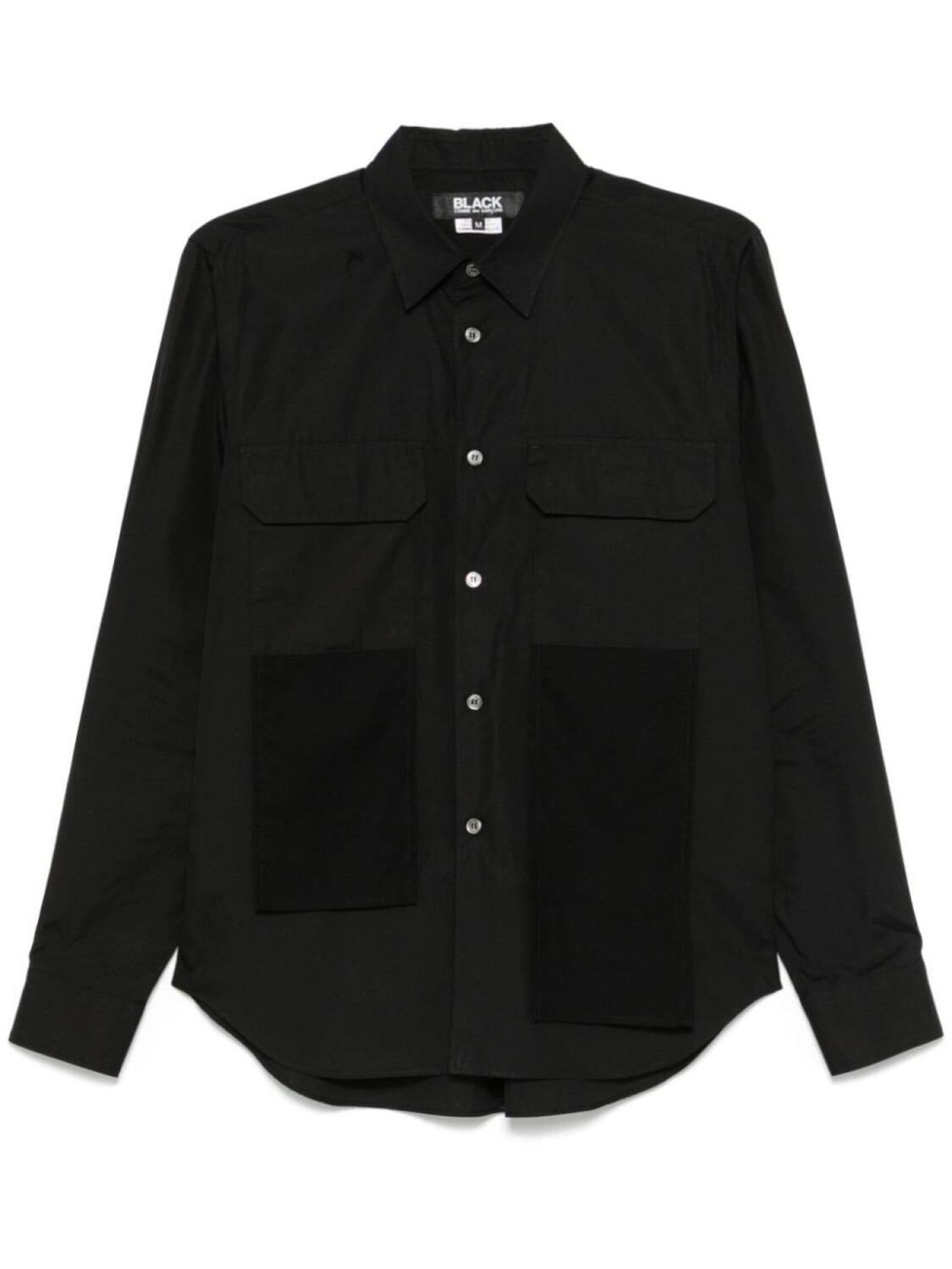 

Black Comme Des Garçons рубашка с драпировкой, черный