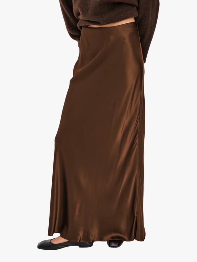 

Ромина юбка из сатинового крепа Rails, Espresso