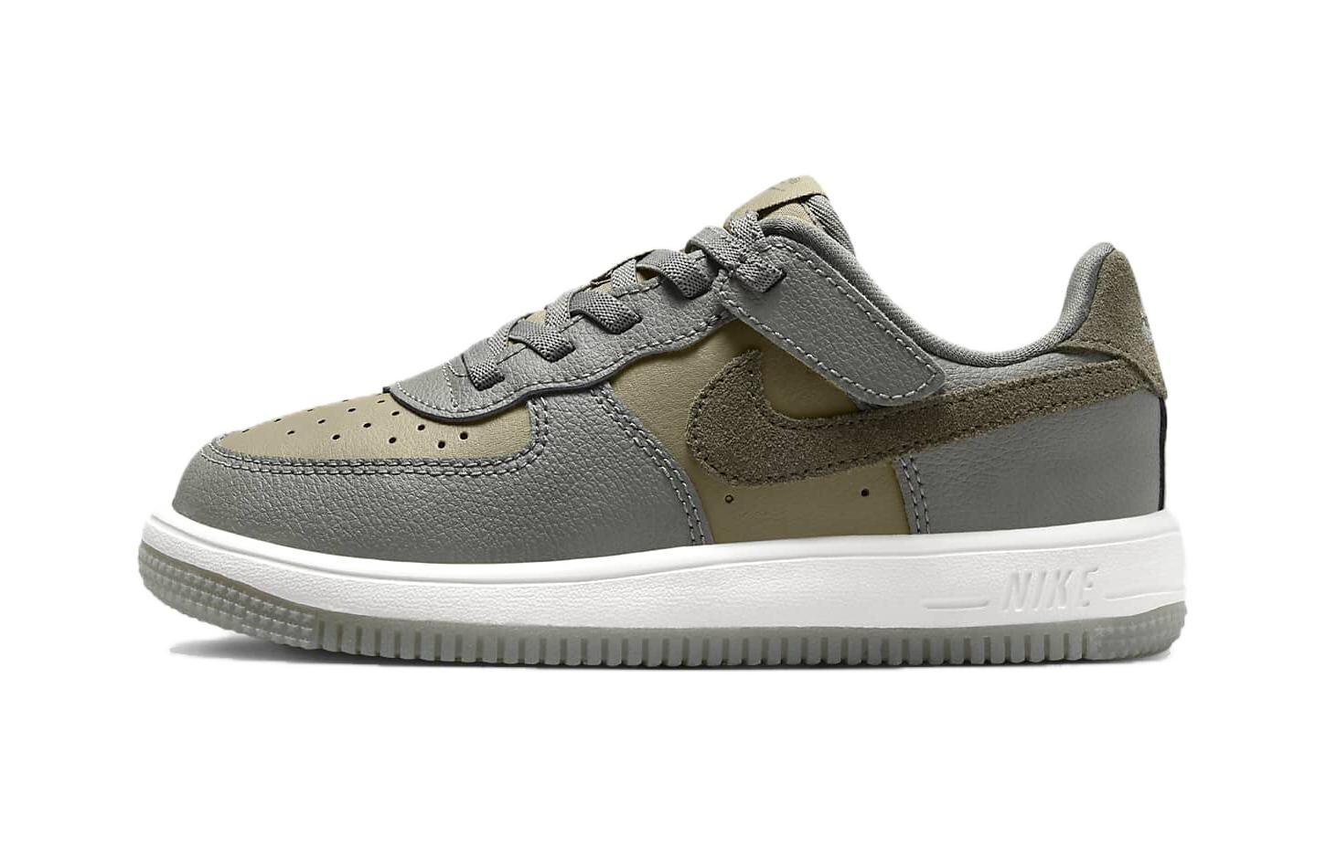 

Force 1 Low LV8 EasyOn PS «Темная штукатурка, средне-оливковый» Nike, серый