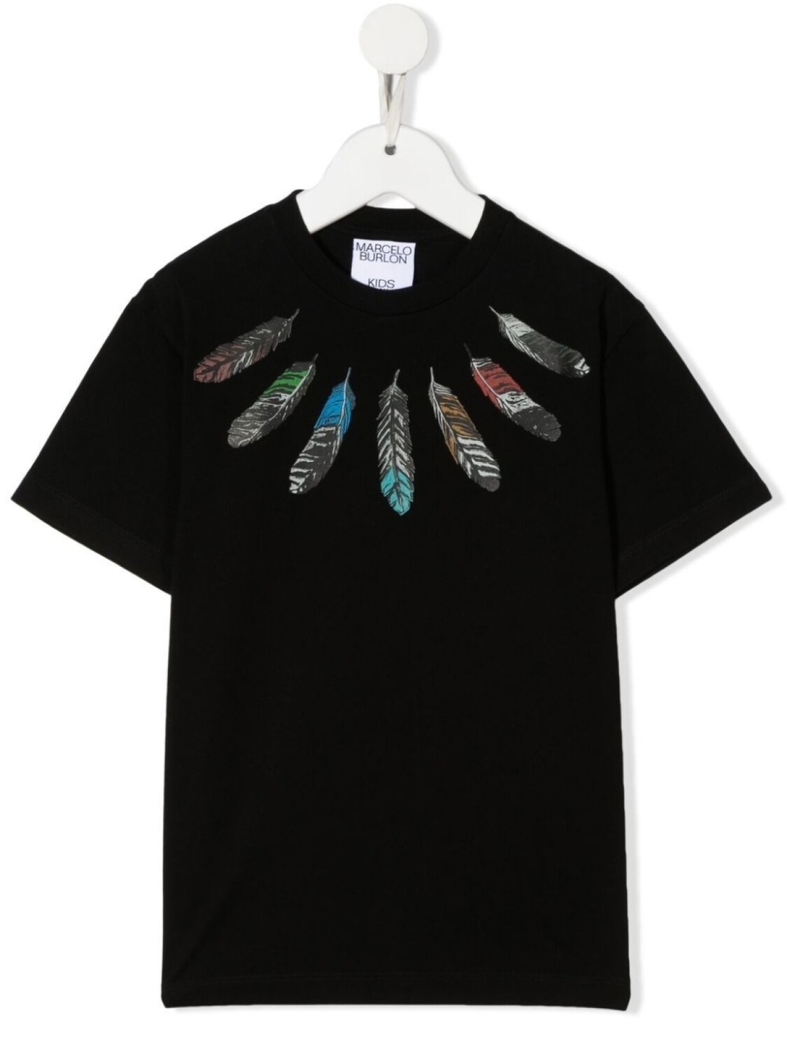 

Marcelo Burlon County Of Milan Kids футболка с принтом, черный