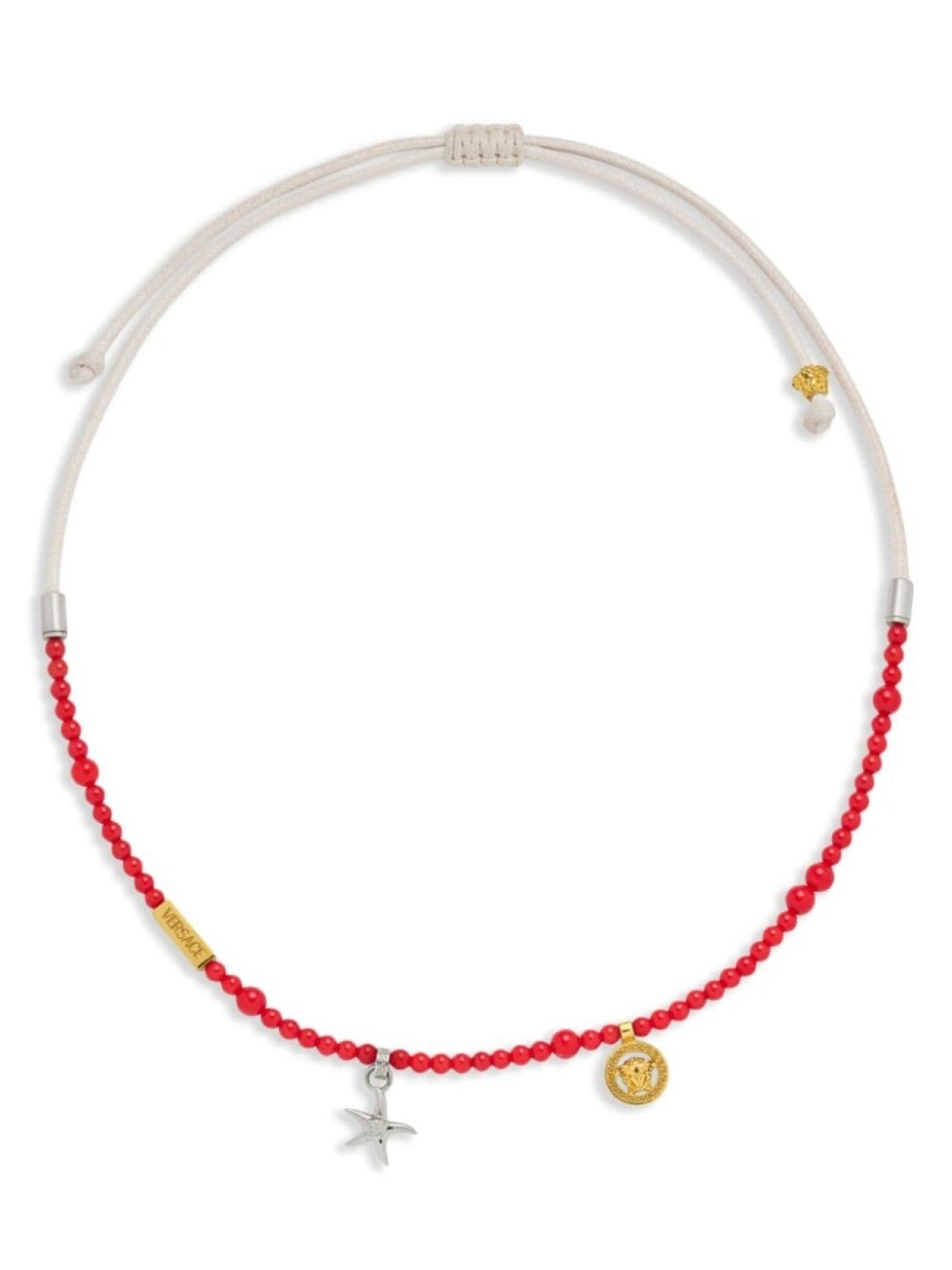 

Колье с подвеской Medusa Versace, красный