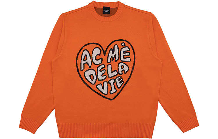 

ADLV SS22 вязаный свитер Unisex Orange Acme De La Vie, оранжевый