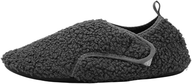 

Мужские домашние тапочки с противоскользящей резиновой подошвой- идеальная обувь для ленивых домашних тренировок Spkfhd, серый