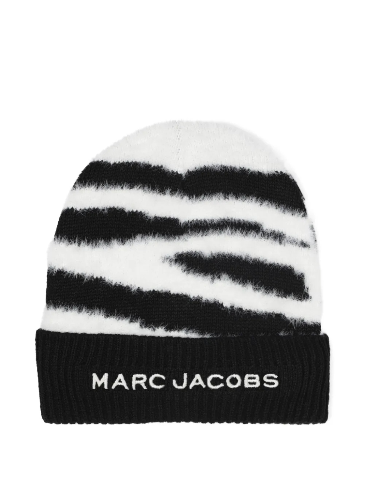 

Marc Jacobs Kids шапка бини с зебровым узором, черный
