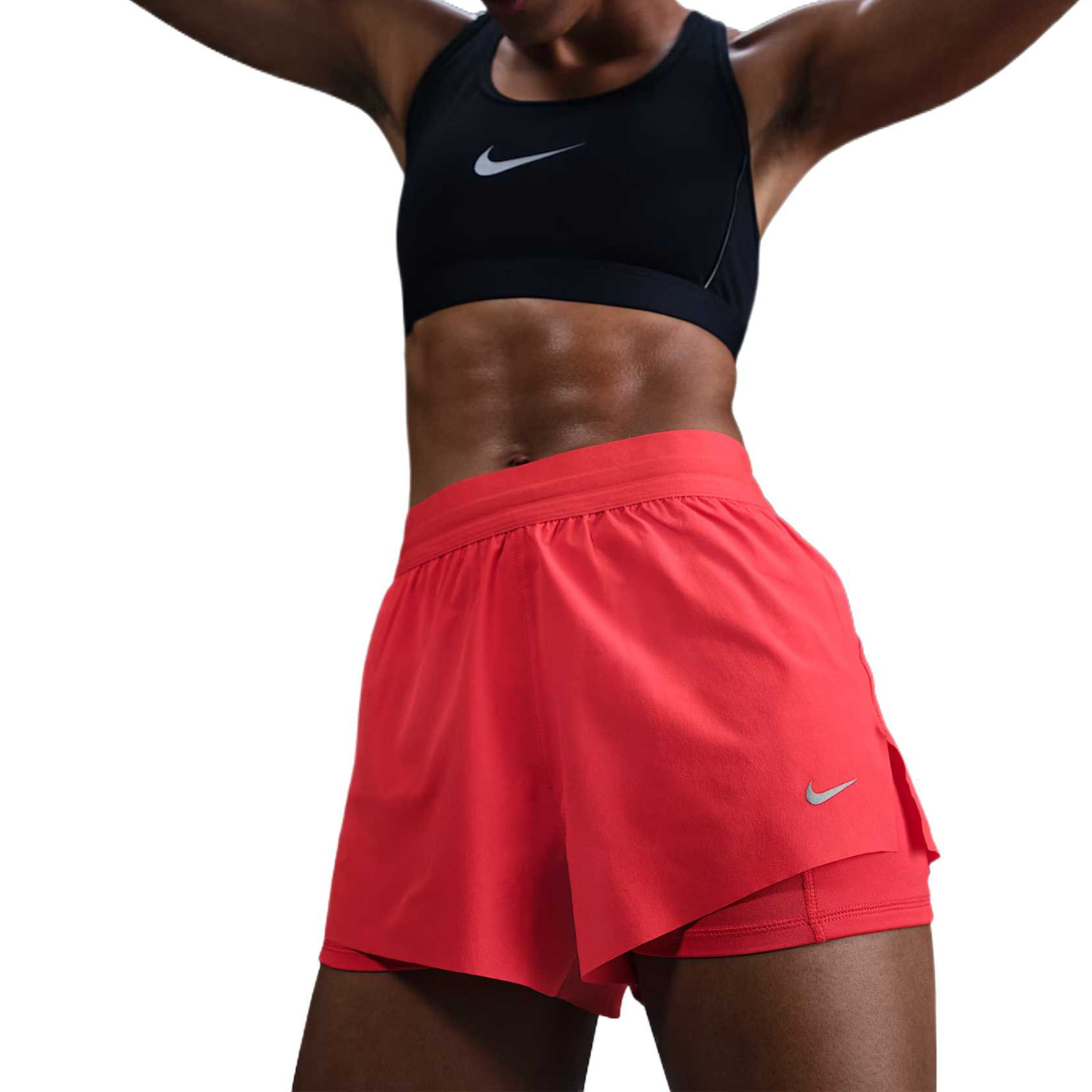Женские шорты Dri Fit Swoosh Sports Nike, красный — фото 2