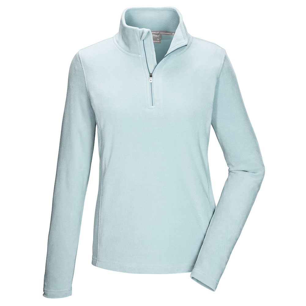 

Женская флисовая куртка-полупильник Killtec KSW 101 с молнией на четверть длины., Light Ice Blue