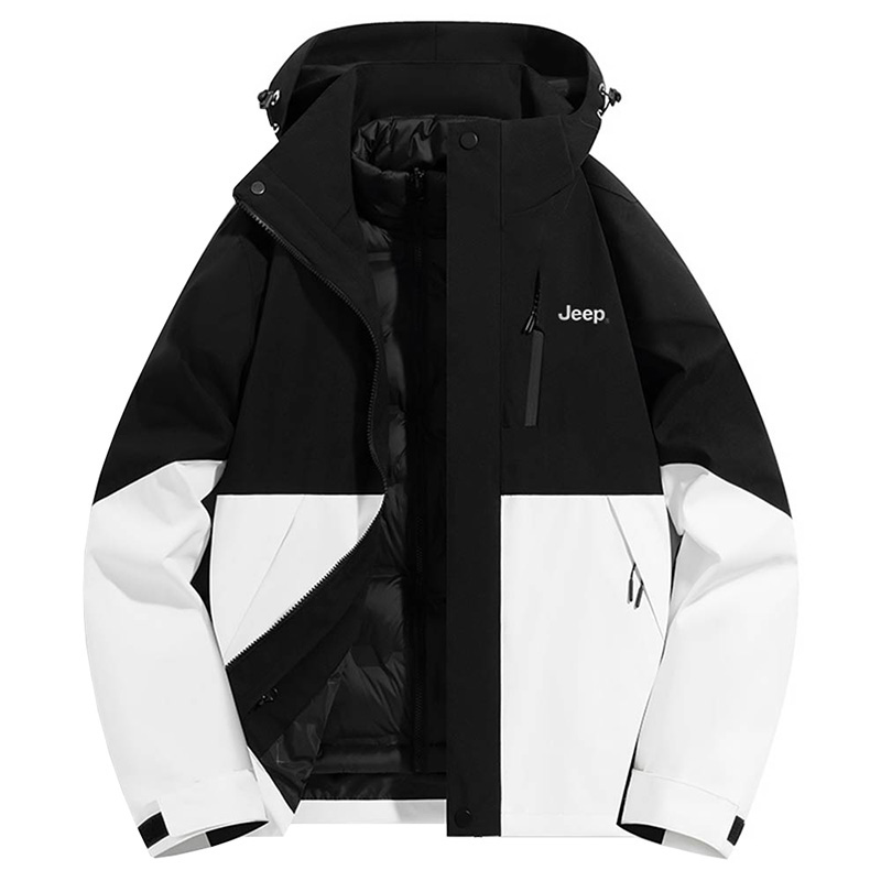 

Куртка унисекс Jeep, Phantom Black/Cloud White 3-in-1 (Liner Down)