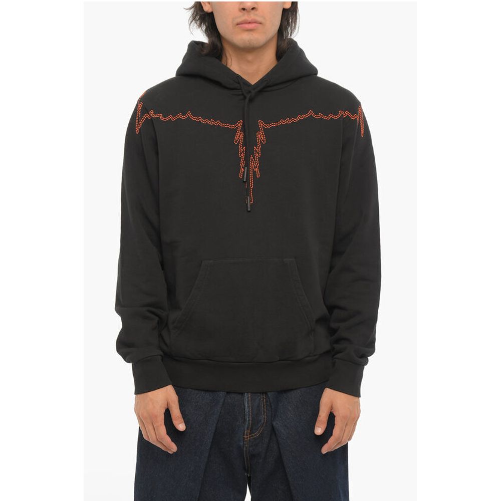 

Толстовка STITCH WINGS из начеса из хлопка Marcelo Burlon, Black