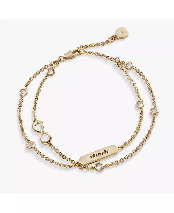 

Браслет Mom Infinity Chain, регулируемый Alex And Ani, gold