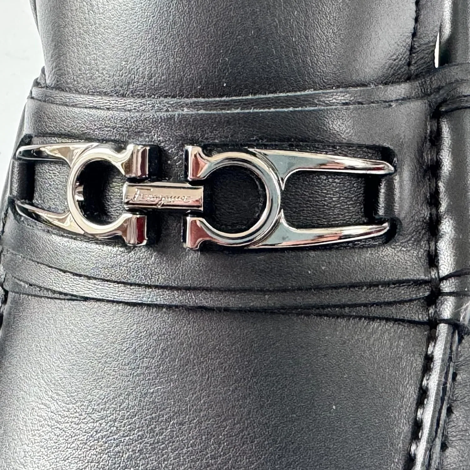 Лоферы Gancini Salvatore Ferragamo, черные — фото 2