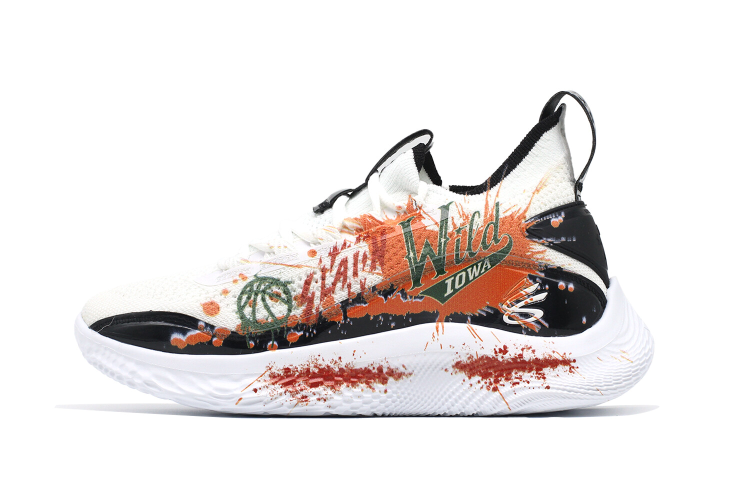 

Баскетбольные кроссовки Curry 8 Basketball Shoes Unisex Low-Top Black/White Under Armour