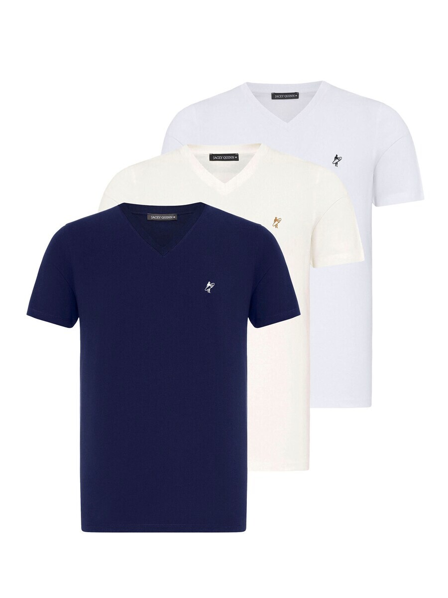 

Классическая футболка Jacey Quinn Shirt, цвет navy/white