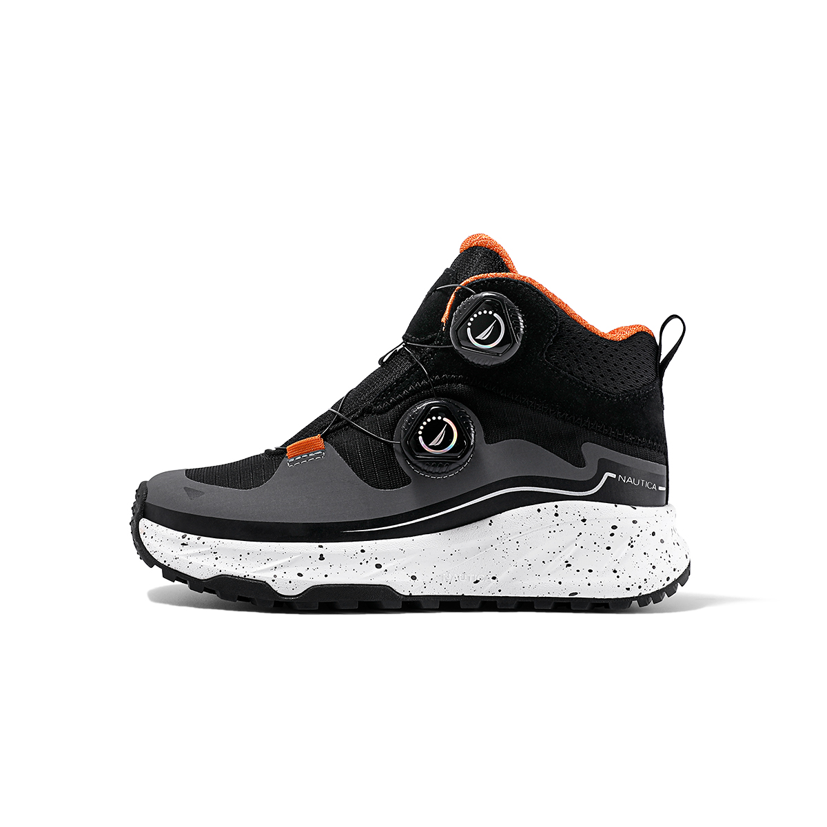 

Высокие детские уличные ботинки dark gray black unisex NAUTICA, темно-серый черный