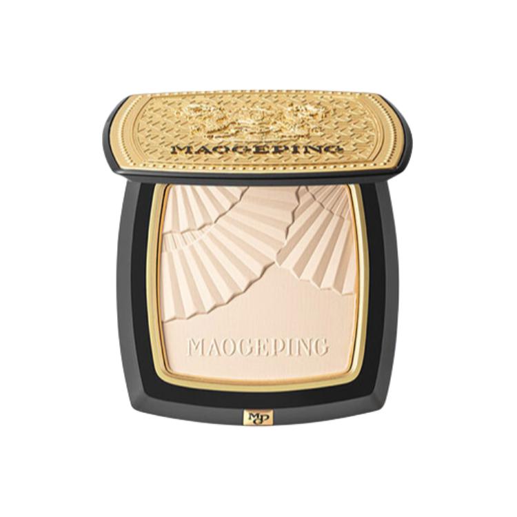 

Маленькая золотая веерная кисть для нанесения светоотражающих пудр и консилеров для сияющей кожи 7г/11,5г MAOGEPING