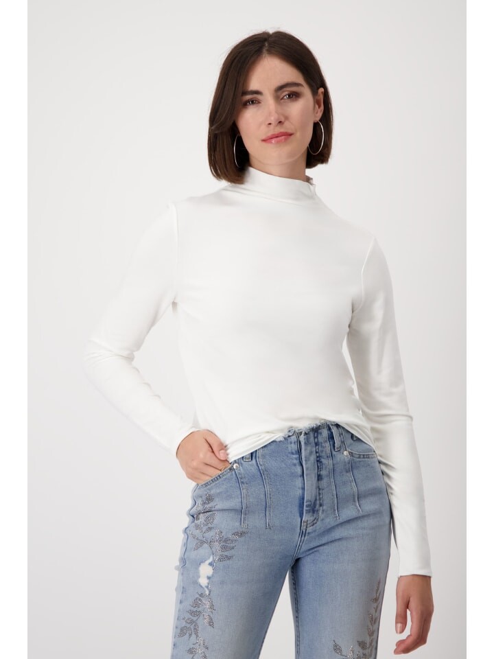 

Футболка monari Rollkragenshirt, цвет off-white
