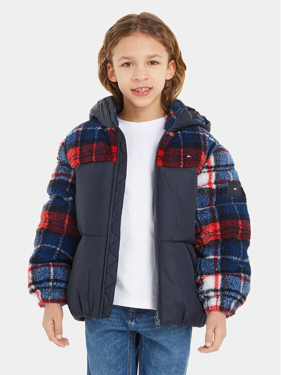 

Пуховик стандартного кроя Tommy Hilfiger, синий