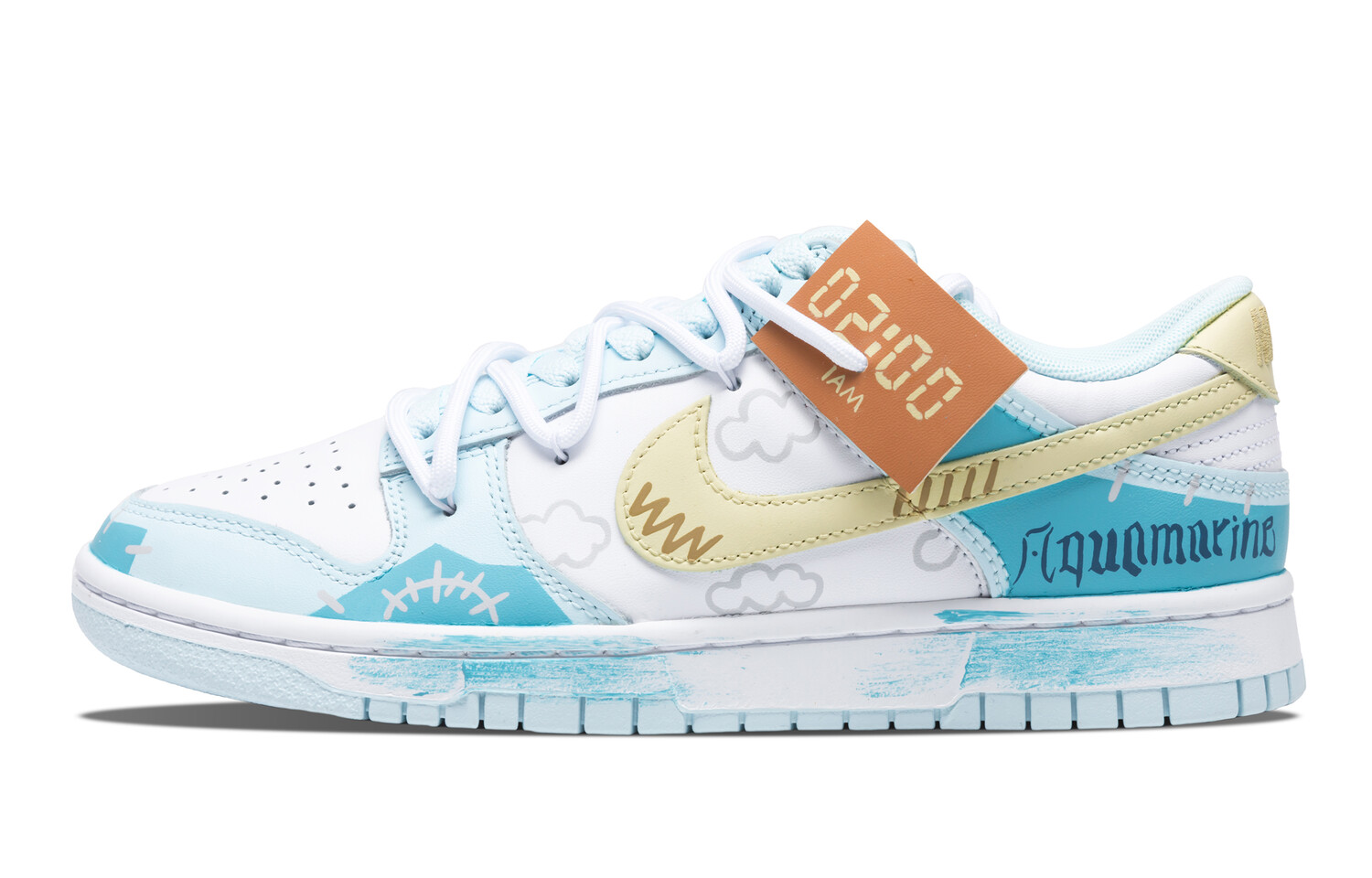 

Кроссовки Nike Dunk Skateboarding Shoes Men Low-top White, цвет Sea Salt Blue