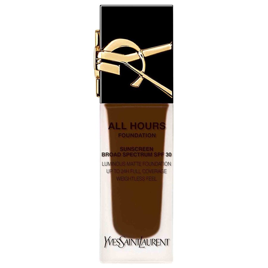 

Тональная основа All Hours Luminous Natural Matte Foundation с 24-часовой стойкостью, SPF 30 и гиалуроновой кислотой. Yves Saint Laurent, .85 oz. /25 mL, DC9