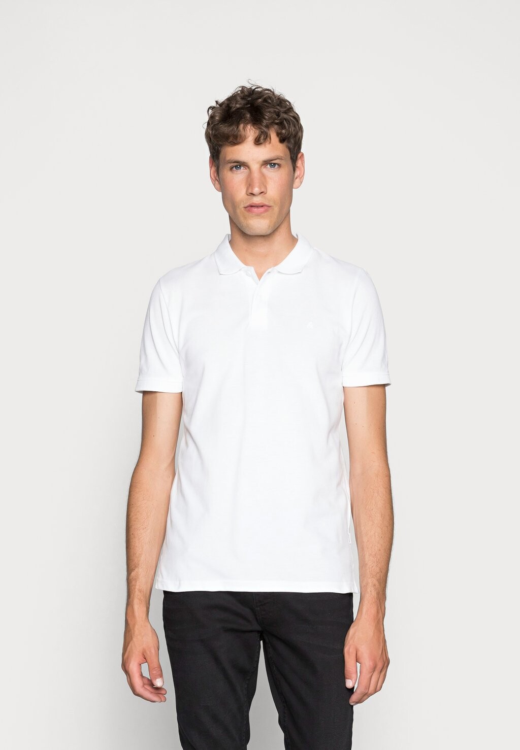 

Рубашка-поло JJEBASIC Jack & Jones, цвет white