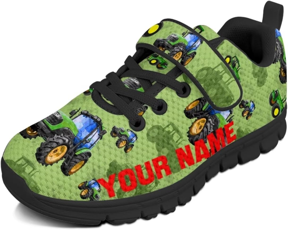 

Детские кроссовки для мальчиков, дышащие спортивные кроссовки для бега и тенниса для детей младшего и старшего возраста, размеры US 11-2.5 Pointodoor, Tractor-name