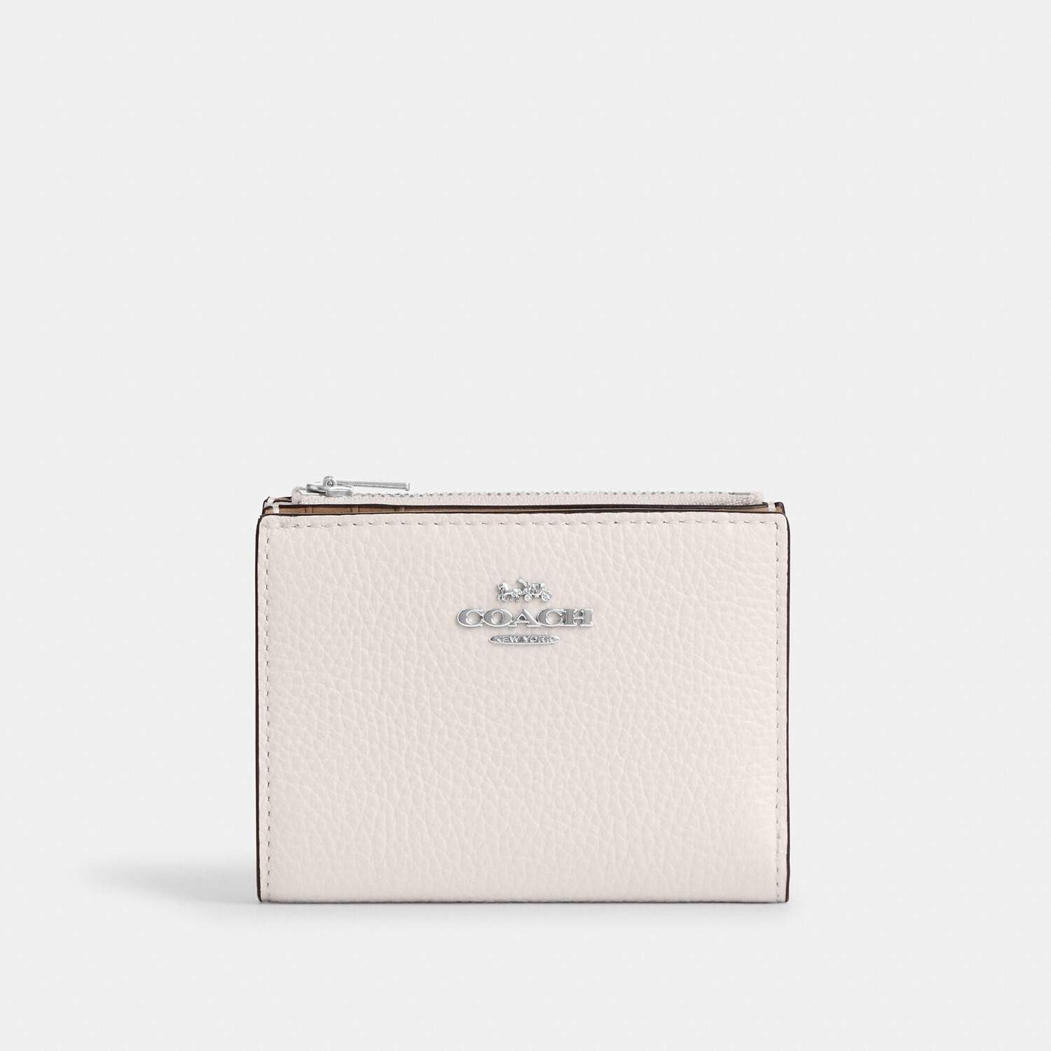 

Двойной кошелек Coach Outlet, цвет Silver/Chalk