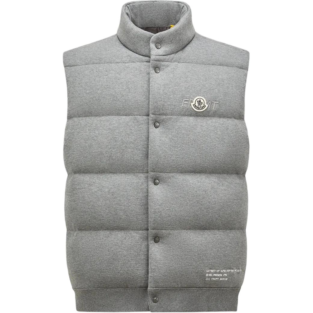 

MONCLER GENIUS Пуховик-жилет на пуговицах Moncler X Fragment Hiroshi Fujiwara, Gray