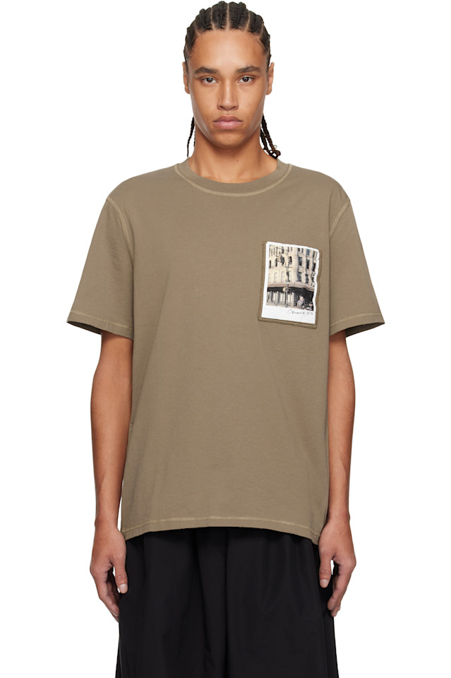 

Открытка: футболка Greenwich Helmut Lang, цвет brownstone