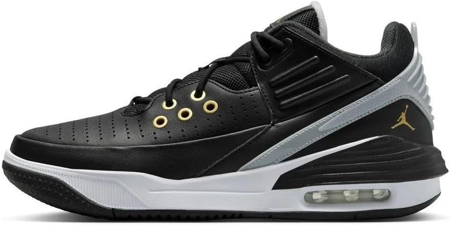 

Баскетбольные кроссовки Nike Jordan Max Aura 5 мужские, Black/White/Wolf Grey/Metallic Gold
