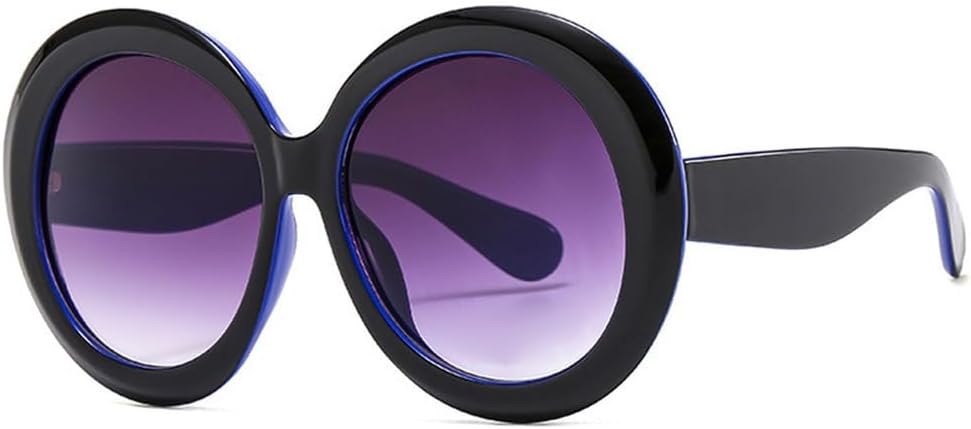 

Большие круглые солнцезащитные очки для женщин и мужчин, увеличенные солнцезащитные очки с градиентными линзами, коричневые очки, защита от ультрафиолета UV400 для женщин VFDHN, C2