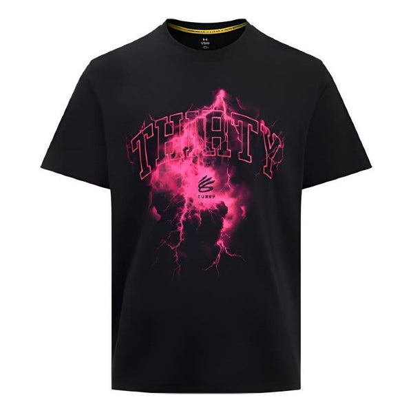 

Футболка curry tour graphic t-shirt asia sizing 'black pink' Under Armour, черный