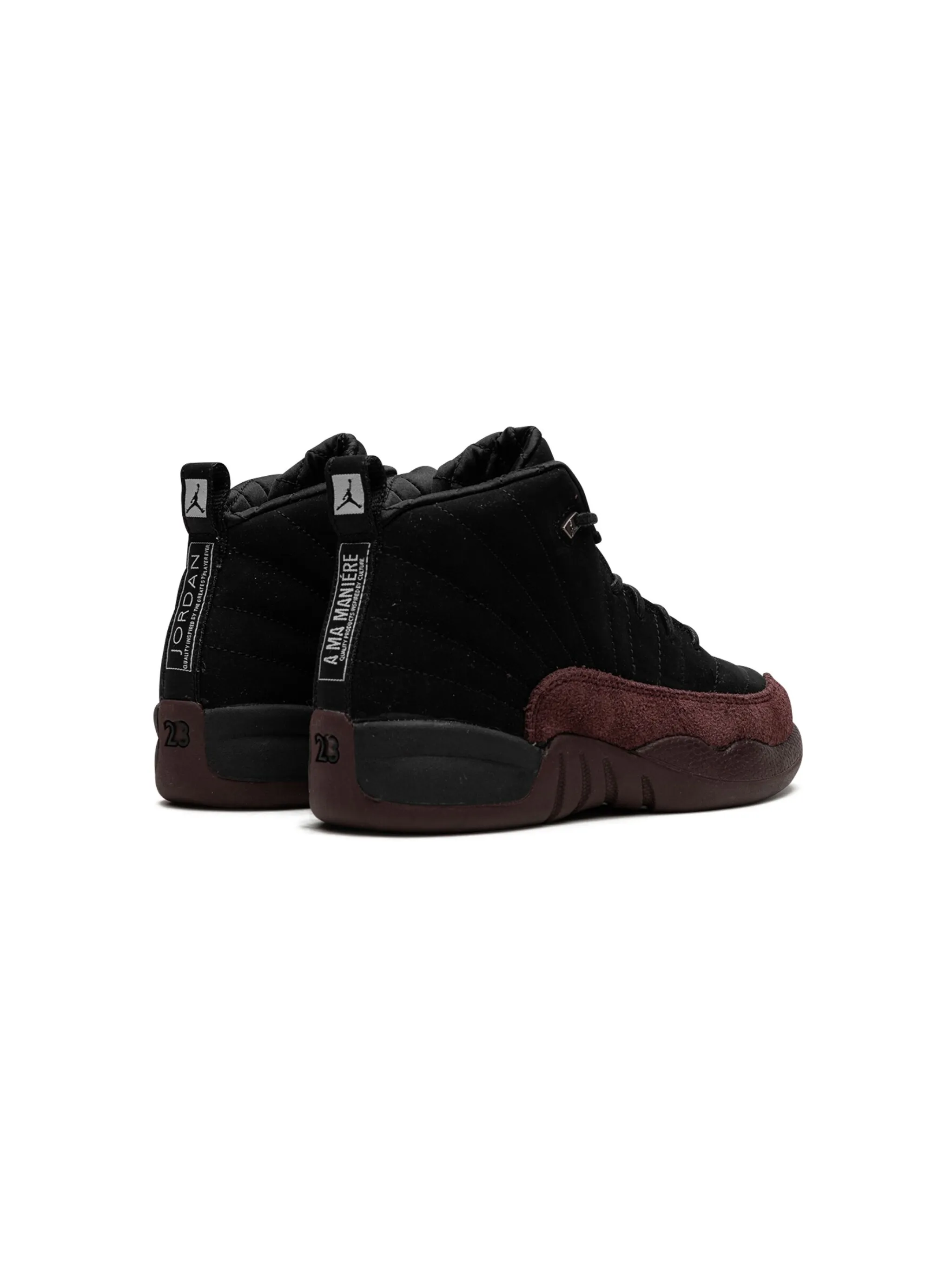 Кроссовки X A Ma Maniere Air Jordan 12 Jordan Kids, черный — фото 3