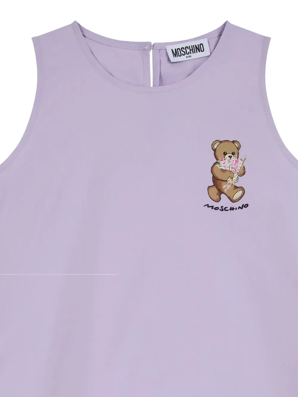 Платье с оборками Moschino Kids, фиолетовый — фото 3