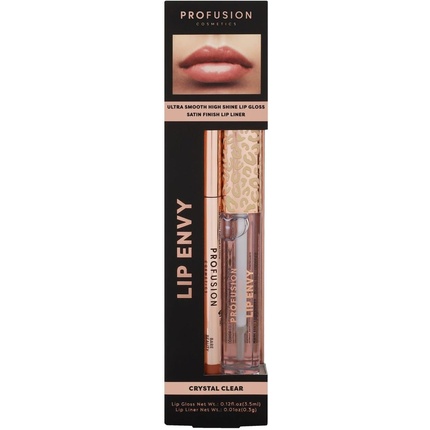 

Набор блесков для губ и карандашей Lip Envy Crystal Clear High-Shine Profusion Cosmetics