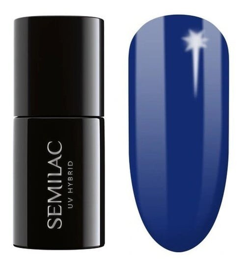 Лак гибридный 308 Festive Blue, 7 мл Semilac