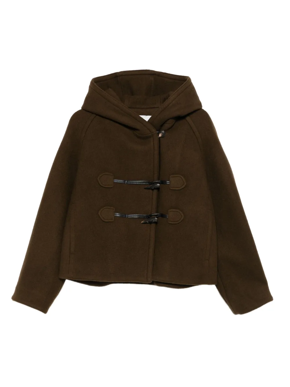 

Однобортное пальто из шерстяной смеси Low Classic, коричневый