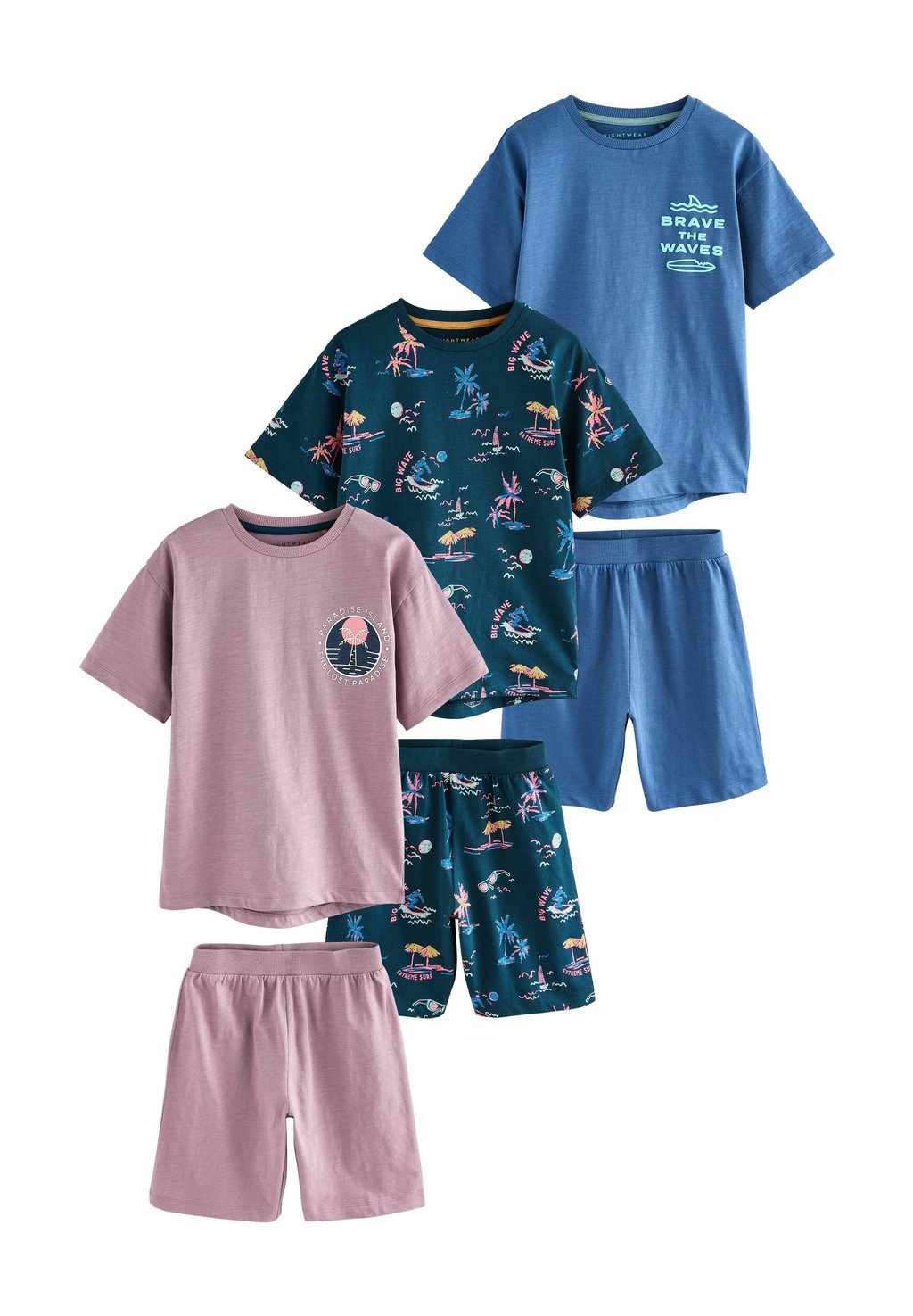 

Пижама 3 PACK SET Next, синий