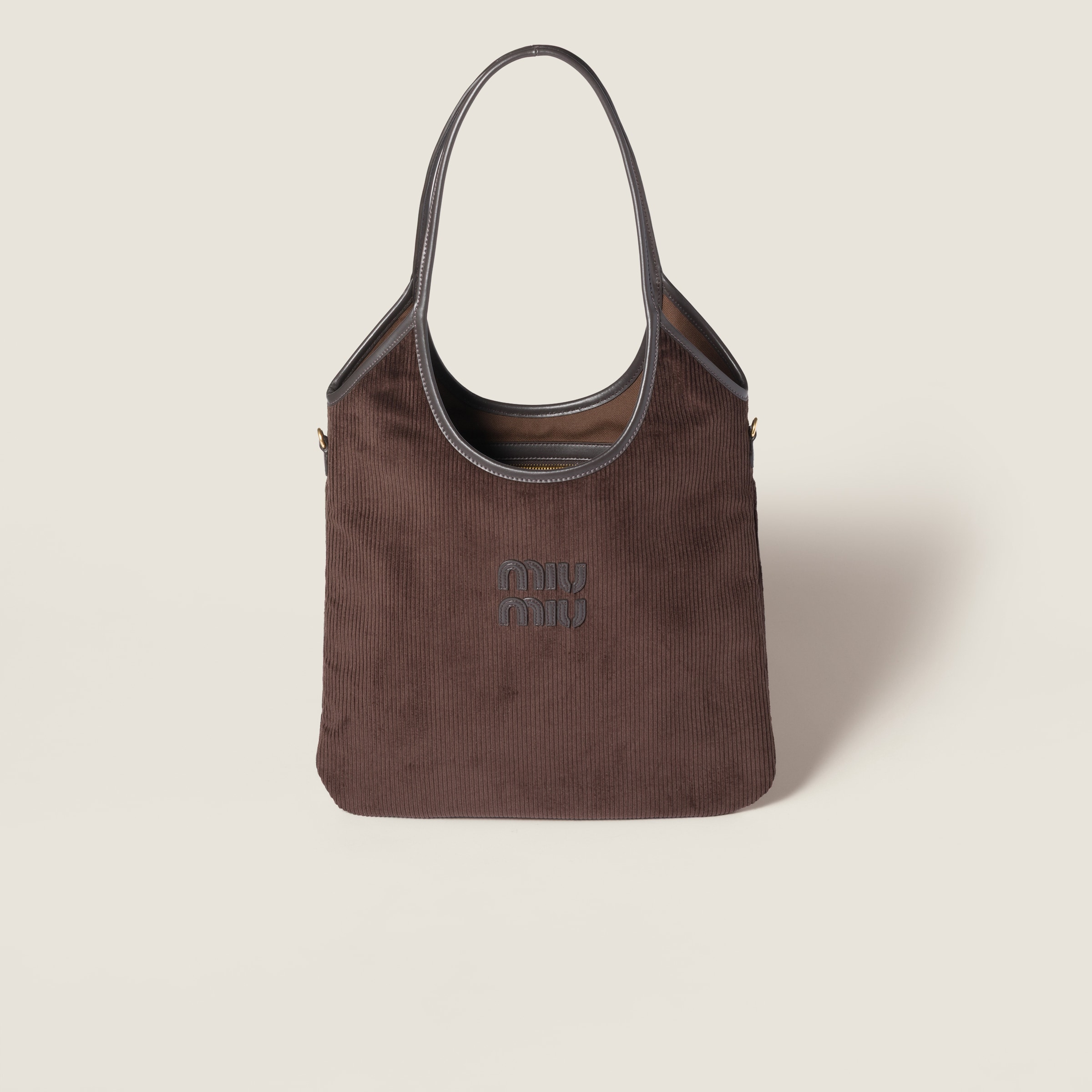 

Сумка ivy из вельвета MIU MIU, черный