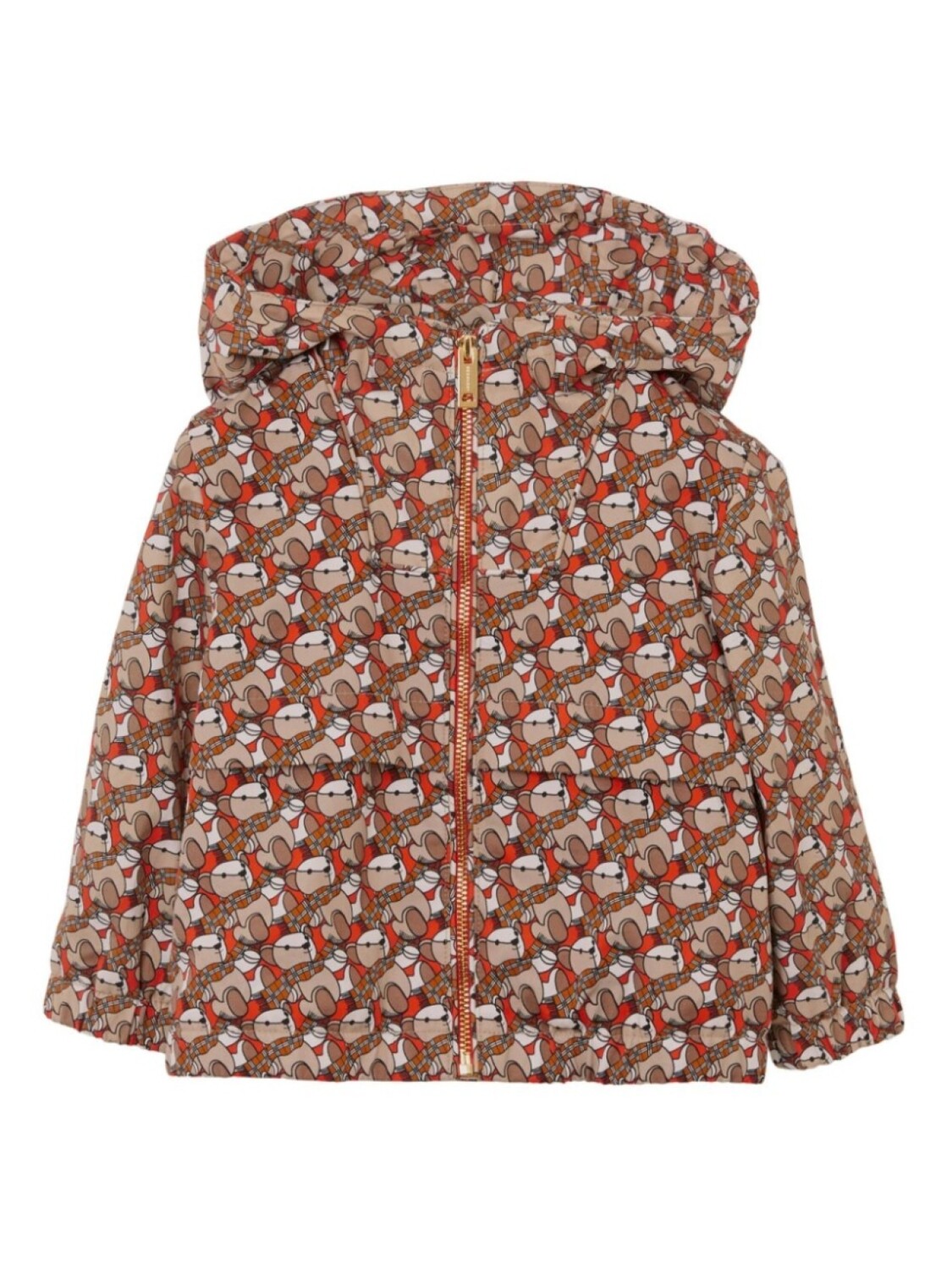 

Куртка Thomas Bear с капюшоном Burberry Kids, оранжевый