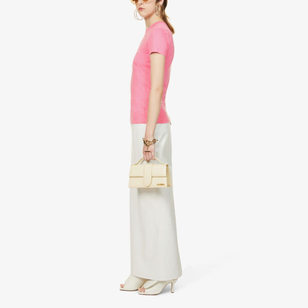 

Кожаная сумка Le Grand Bambino Jacquemus, слоновая кость, Бежевый, Кожаная сумка Le Grand Bambino Jacquemus, слоновая кость