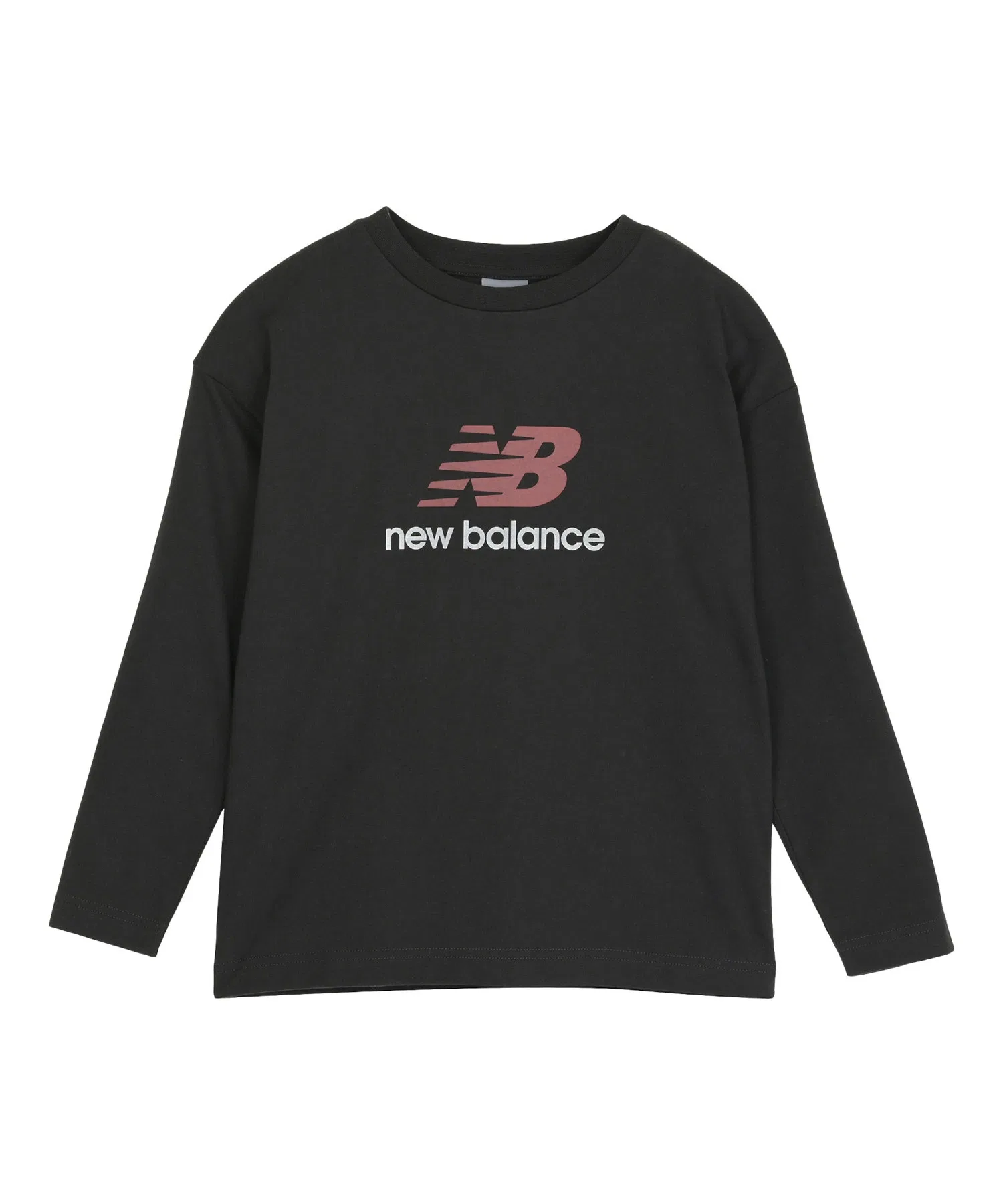 Детская футболка с логотипом New Balance чёрная