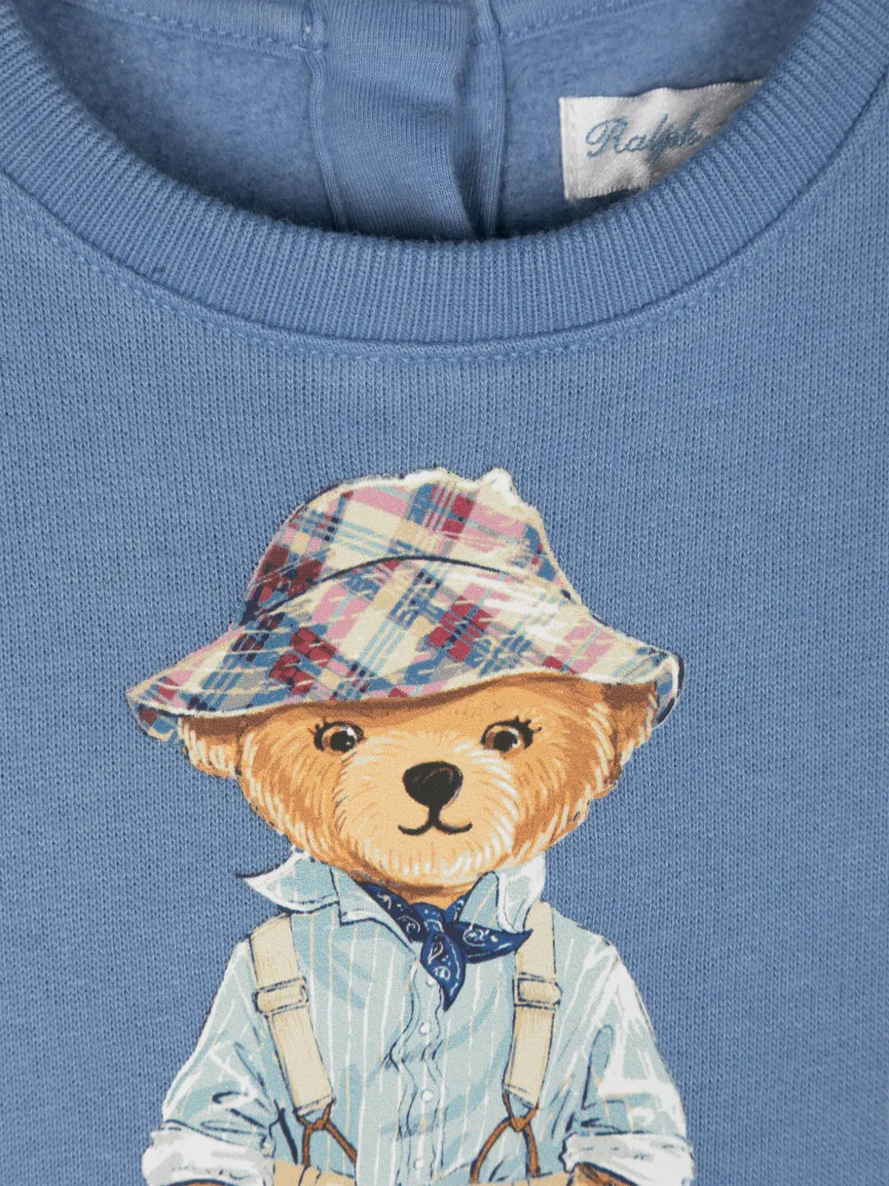 Толстовка с принтом Polo Bear POLO RALPH LAUREN KIDS, синий — фото 3