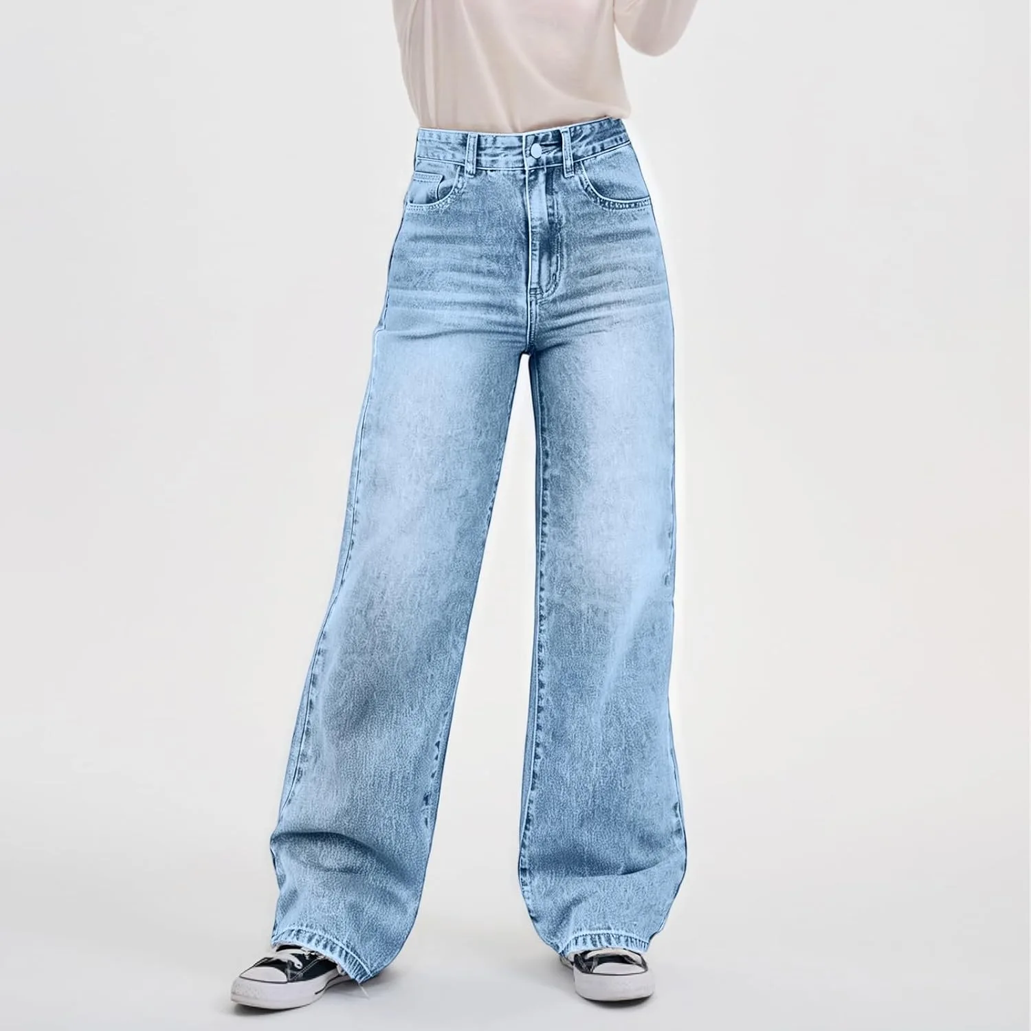 Широкие джинсы для женщин Stretch High Rise Bootcut — фото 2