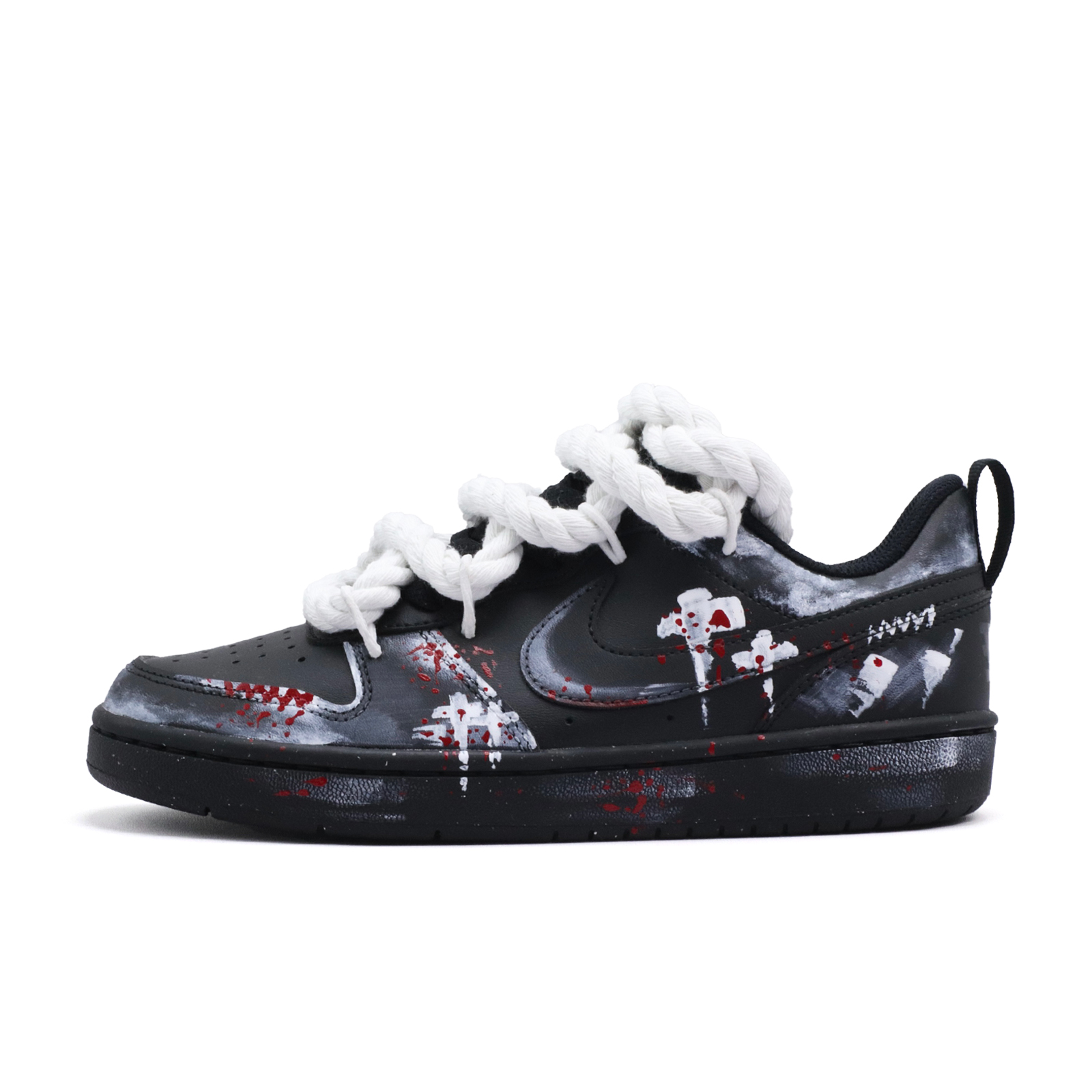

Nike Детские кроссовки для скейтбординга Court Borough Red Mark с нескользящей подошвой и износостойкими протекторами для подростков