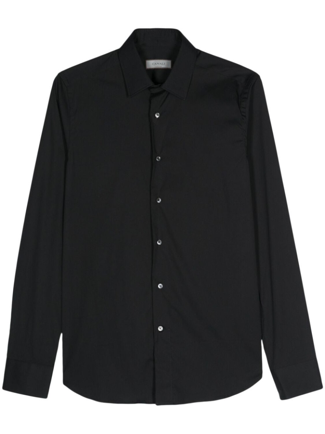 

Canali рубашка с классическим воротником, черный