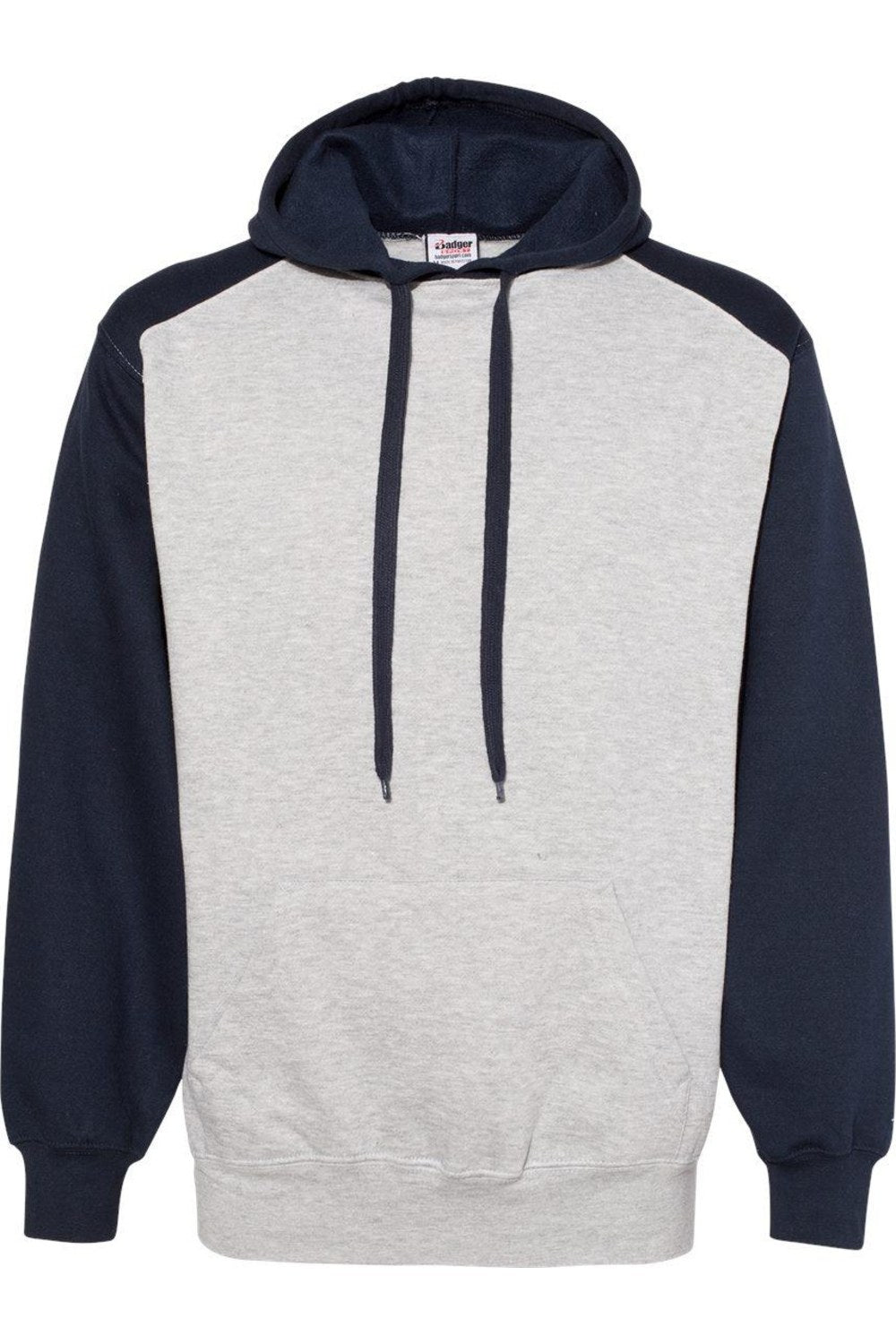 

Спортивная флисовая толстовка с капюшоном Badger Sport, цвет oxford/ navy