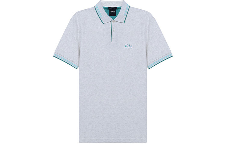 

HUGO BOSS Мужская поло светло-серого цвета, Серый, HUGO BOSS Мужская поло светло-серого цвета