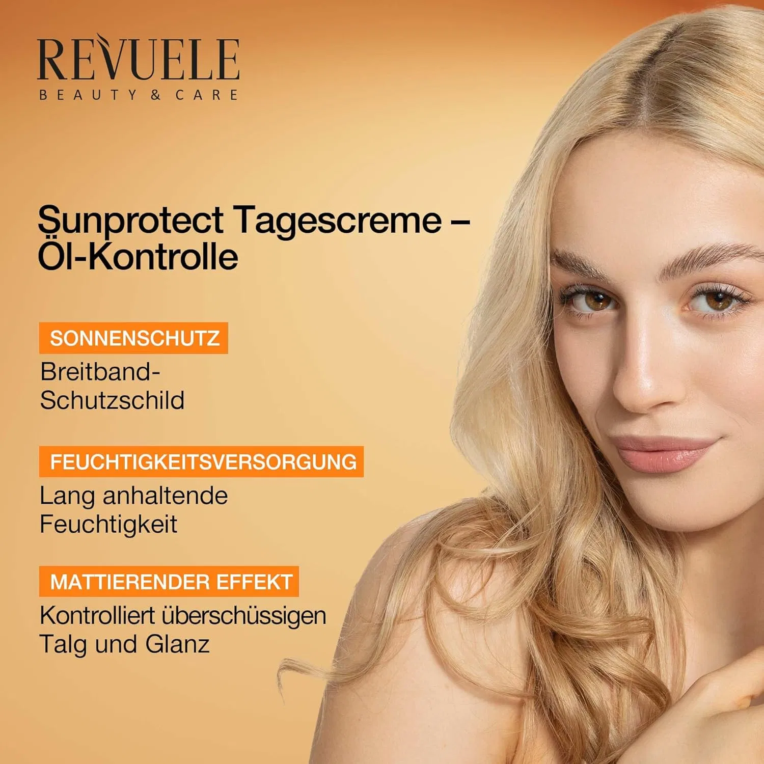 Крем для лица SPF REVUELE Дневной «Sunprotect Oil Control» от — фото 3