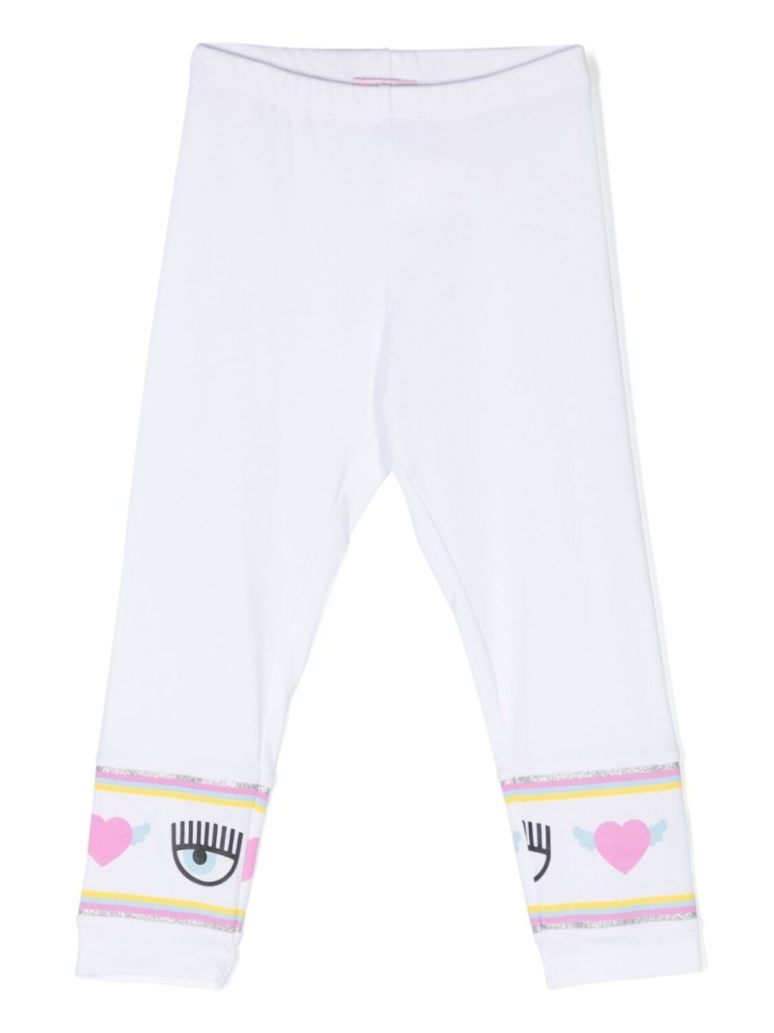 

Легинсы Maxi Logomania из джерси Chiara Ferragni Kids, белый