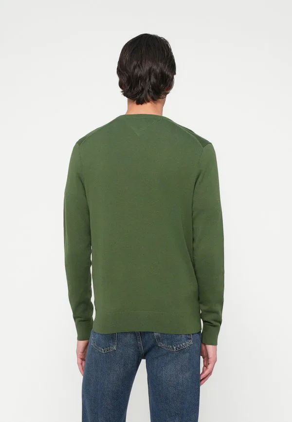 Свитер с круглым вырезом и вышивкой флага Tommy Hilfiger, Mountain Pine — фото 3